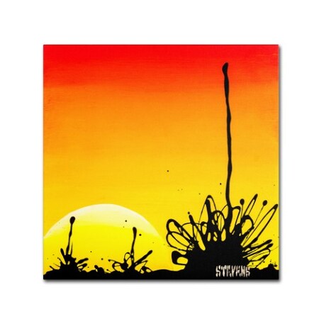 Trademark Fine Art Roderick Stevens 'Century Sunset' Canvas Art, 35x35 RS898-C3535GG